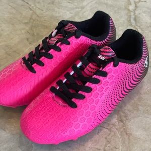 NEW Hot Pink Girls Vizari Soccer Cleats - Size 12
